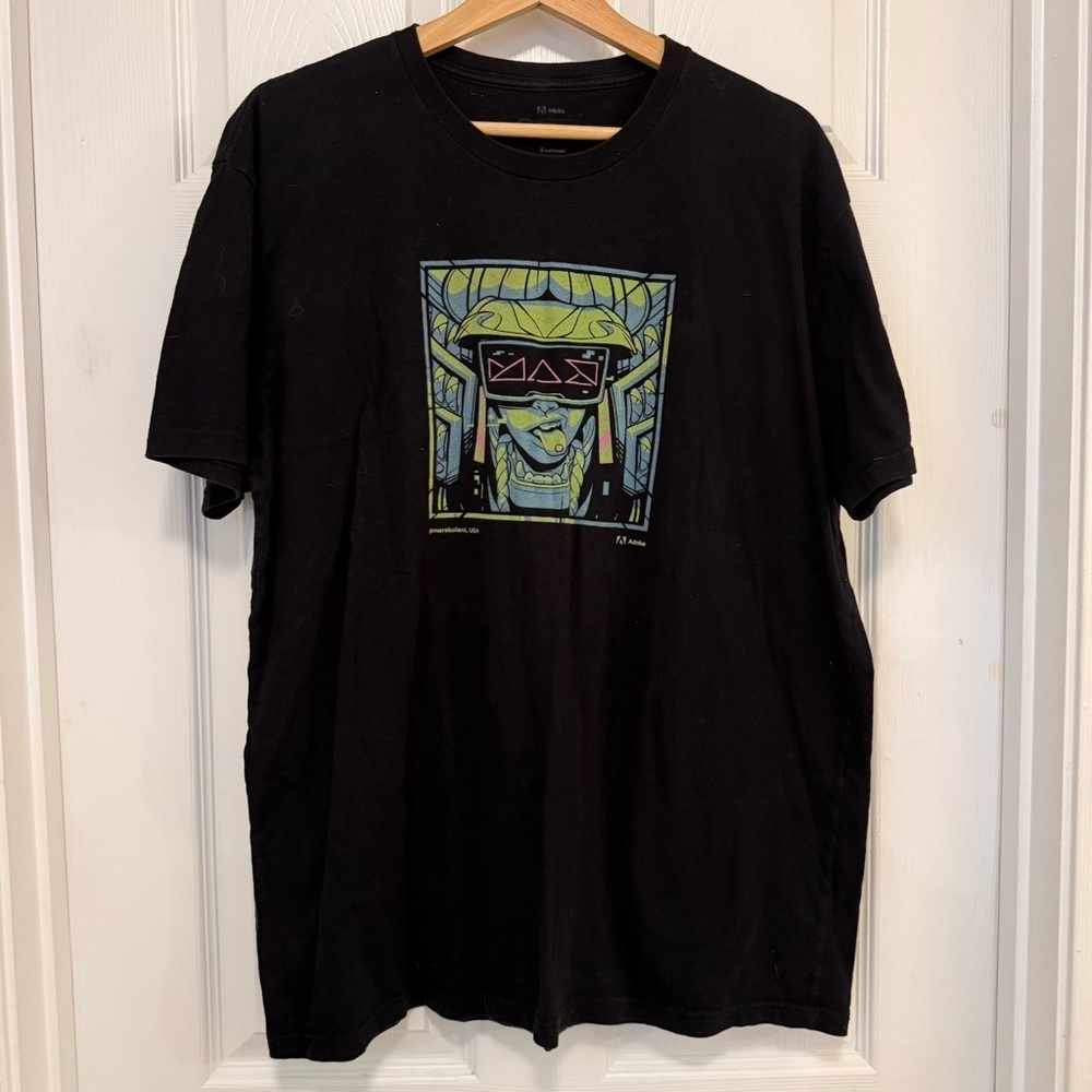 EUC Adobe Gamer Girl Graphic T-shirt